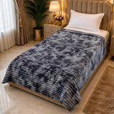 Modern Grey Abstract Single Fleece Blanket