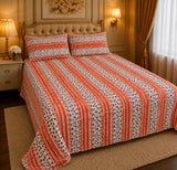 Ultra-Soft Peach Plush Fleece Bedsheet