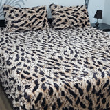 Premium Leopard  Fleece Bedsheet