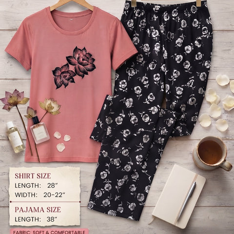 Ladies Floral Print Nightwear