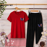 Ladies Red Butterfly Nightwear