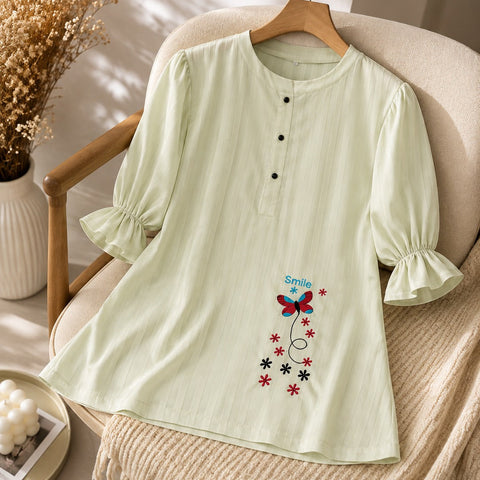 Women’s Floral Embroidered Shirts