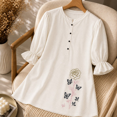 Ladies White Casual Shirts