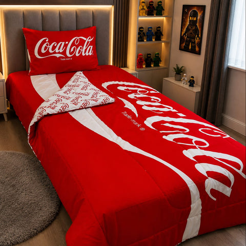 Coca-Cola Classic Red Printed Kids Comforter