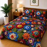 Elegant Daisy Floral Printed Bed Sheet