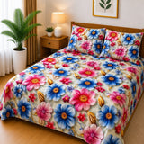 Colorful Bloom Floral Printed Bed Sheet