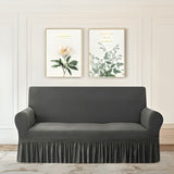 Premium Sofa Cover with Elegant Skirt Design