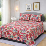 Multicolor Floral Printed Bedsheet Set (3pcs)