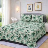 Elegant Botanical Printed Bedsheet Set (3pcs)