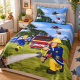 Fireman Rescue Adventure Kids Bedsheet