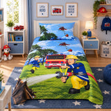 Fireman Rescue Adventure Kids Bedsheet