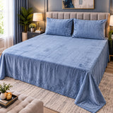 Luxury Crushed Fleece Bedsheet