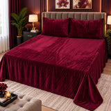Luxury Crushed Fleece Bedsheet