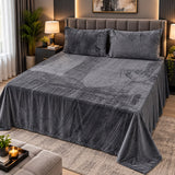 Luxury Crushed Fleece Bedsheet