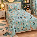 Premium Cartoon Animal  Kids Bedsheet