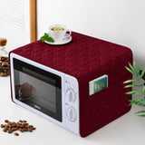 Quilted Microwave Cover with Storage Pocket