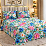 Premium Garden Floral Printed Bed Sheet