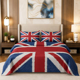 Union Jack Flag Printed Bed Sheet