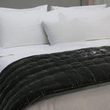 Bed Runner Black - The Linen House