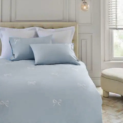 Bow Embroidered Bedsheet
