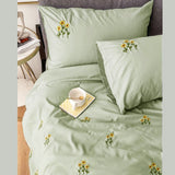 Sunflower Embroidered Bedsheet