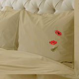 Floral Elegance Embroidered Bedsheet