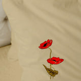 Floral Elegance Embroidered Bedsheet