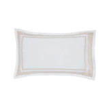 Luxury White Duvet Cover Set with Beige Border