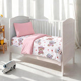 Blush Teddy Dreams Baby Cot Set
