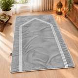 Luxury Velvet Grey Prayer Mat