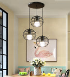 Modern Pendant Lights Vintage loft personality Hanging lamp Iron Cage