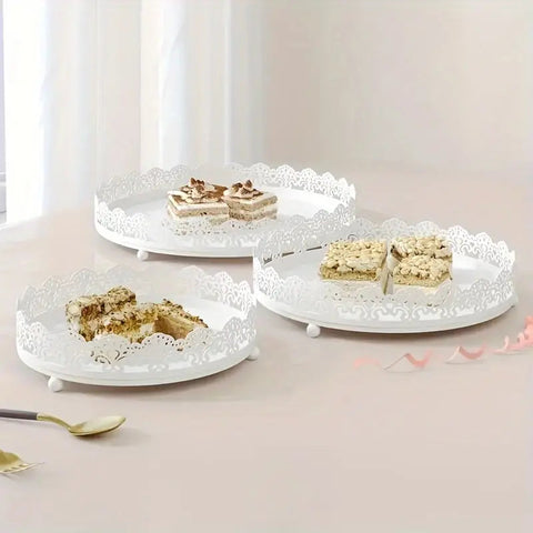 Elegant Lace Display Tray Set - The Linen House