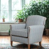 Accent Armchair With Stripe Design - The Linen House
