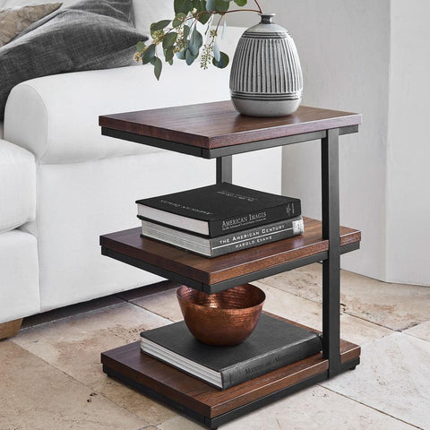 Allen Rectangular Tiered End Table - The Linen House