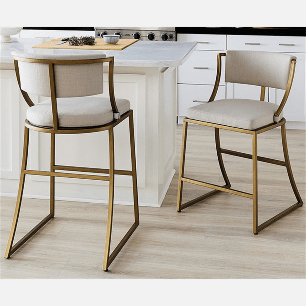 Allister Upholstered Counter Stool - The Linen House