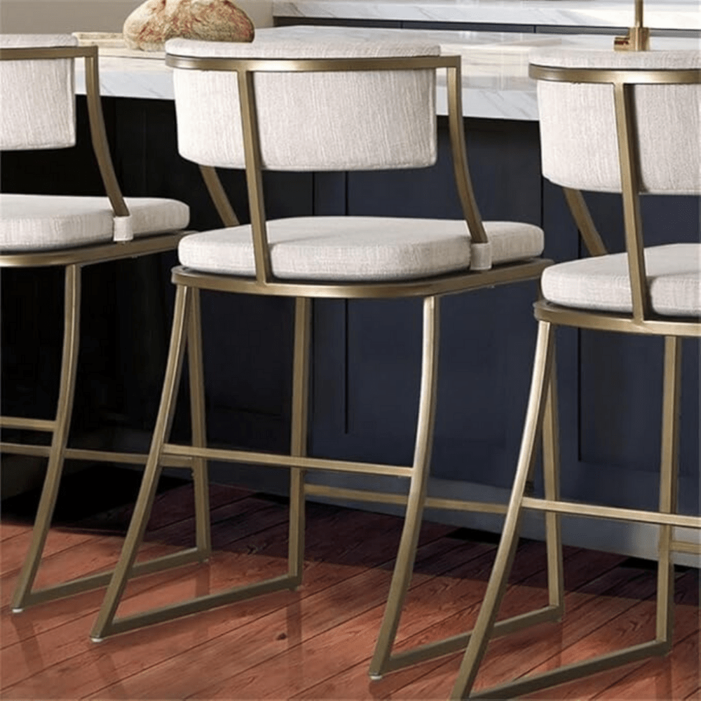 Allister Upholstered Counter Stool - The Linen House