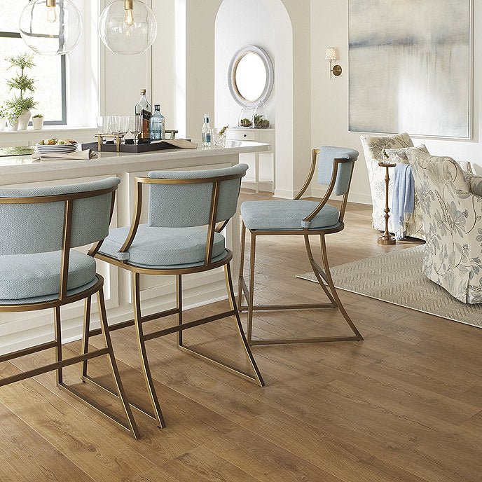 Allister Upholstered Counter Stool - The Linen House