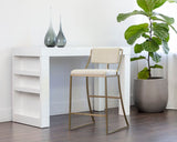 Allister Upholstered Counter Stool - The Linen House