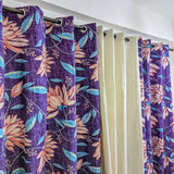 Autumn Grove Printed Cotton Duck Drapes | set of 3 - The Linen House