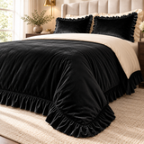 Black Velvet Duvet Set