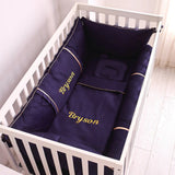 Baby Cot Set Navy - The Linen House