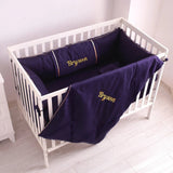 Baby Cot Set Navy - The Linen House