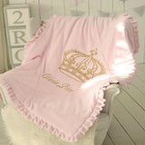 Baby Cot Set ( Pink Princess Crown ) - The Linen House