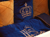 Baby Cot Set( Prince Crown) - The Linen House