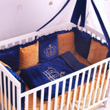 Baby Cot Set( Prince Crown) - The Linen House