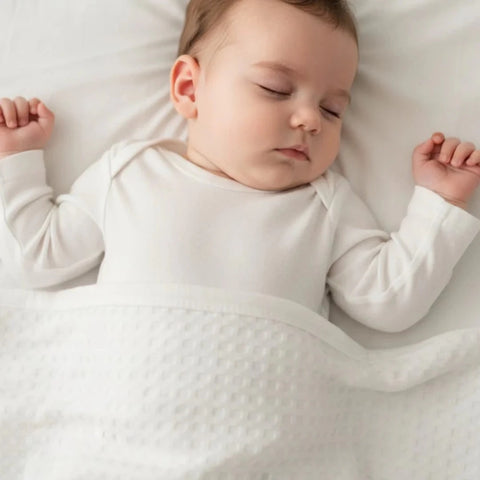 Baby Waffle Blankets Wrap in Neutral Colors - The Linen House