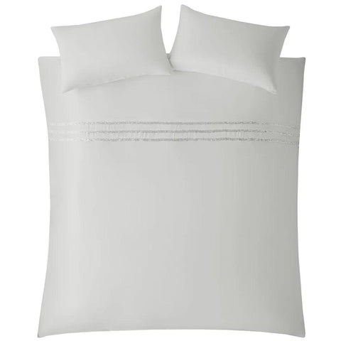 Bardot Oyster Bridal Bedding Duvet Cover - The Linen House