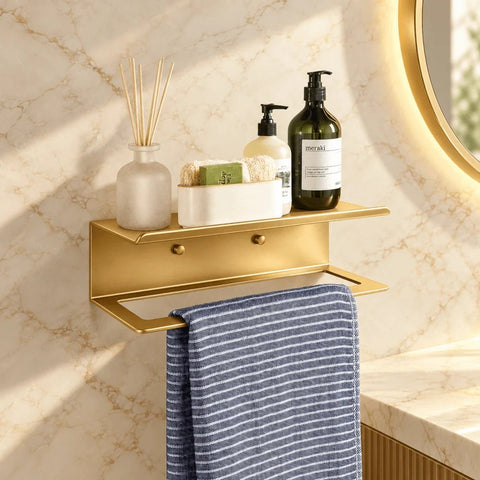 Bathroom Towel Rack Shelve - The Linen House