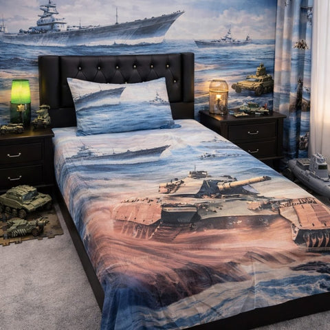 Battle on the Waves Kids Bedsheet - The Linen House