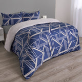 Blue  Printed Bedsheet (3 pcs)